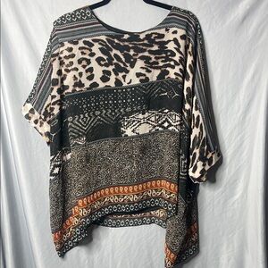 Melissa Paige Multicolor Patterned Blouse